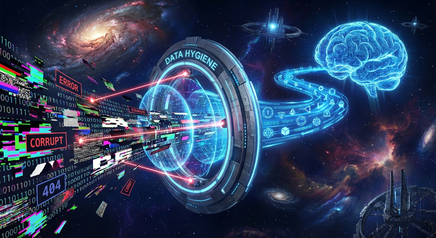 Data Hygiene Concept Illustration